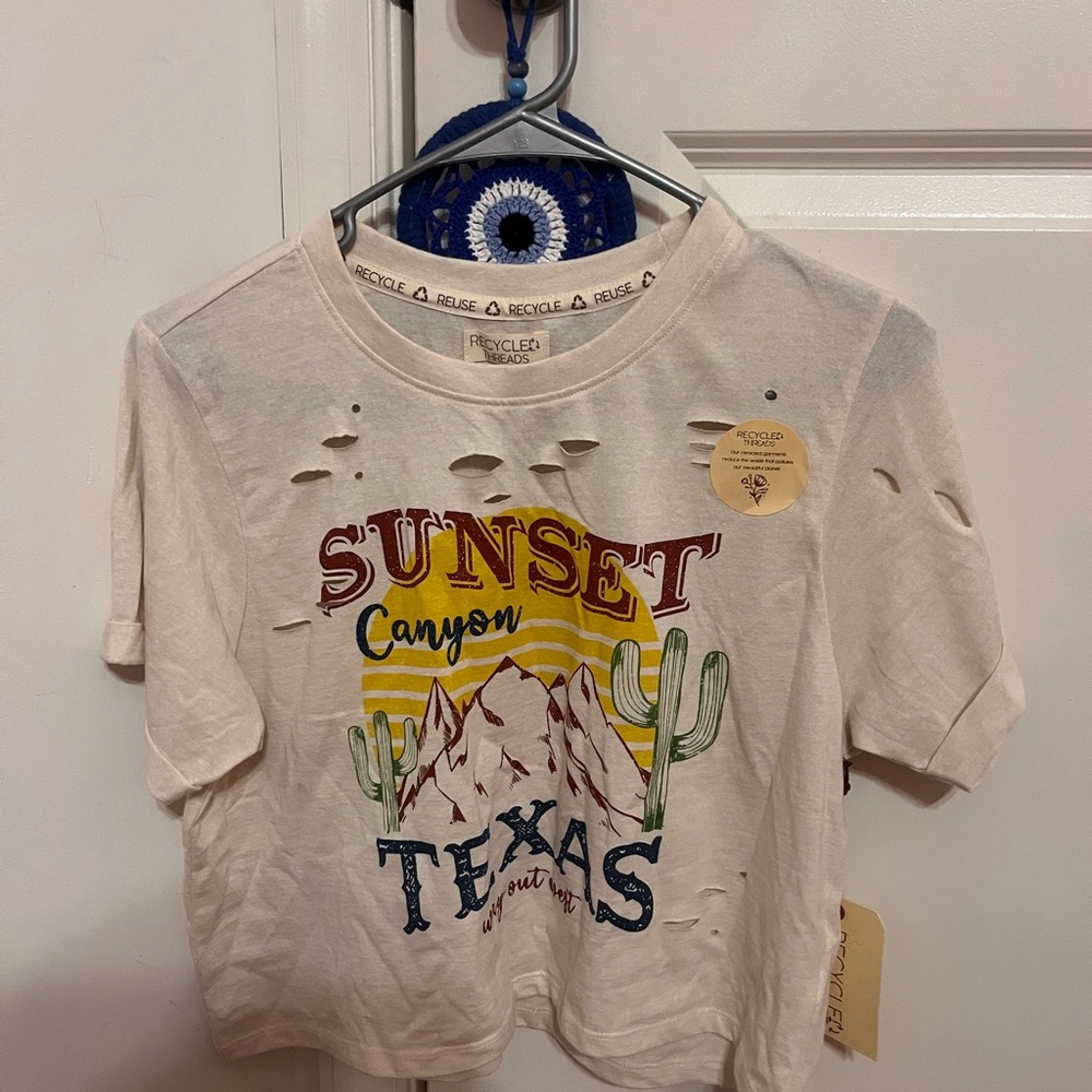 Canon Kids Sunset Graphic Tee - White and Multicolor